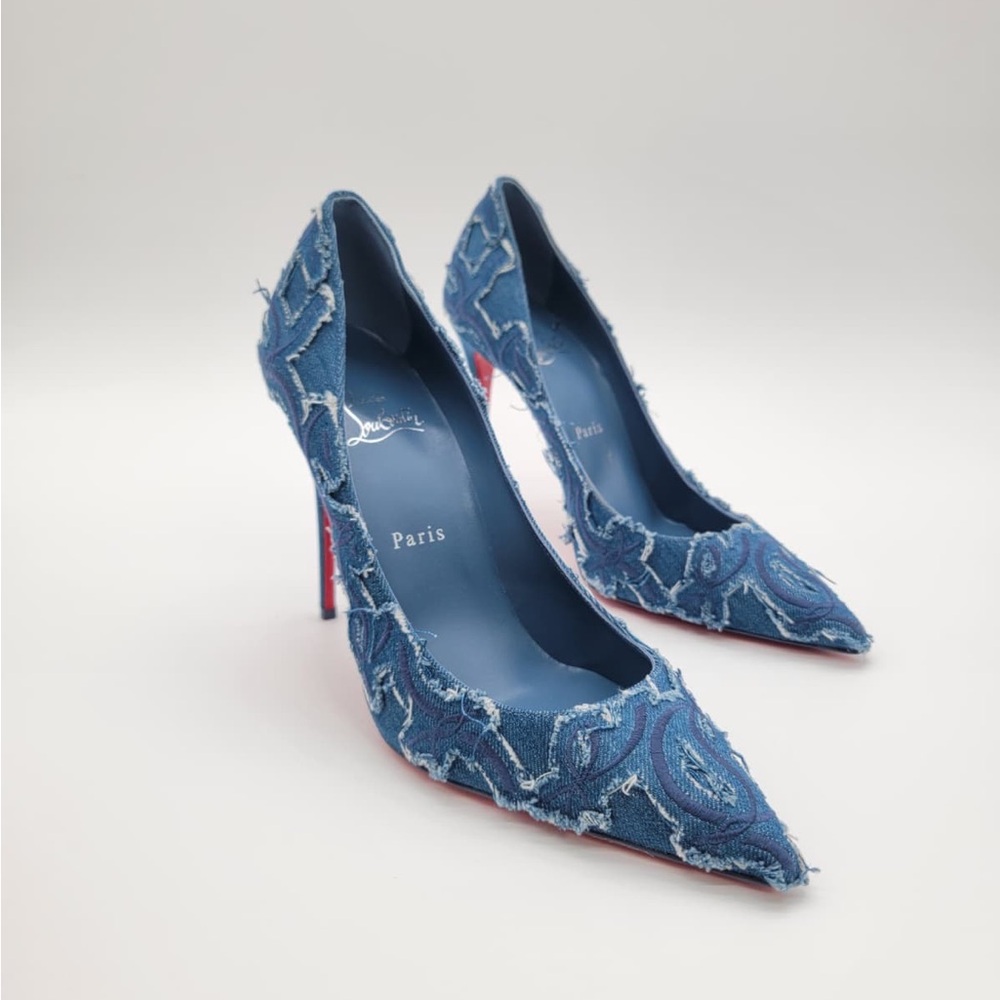 Christian Louboutin Blue Denim Heels
